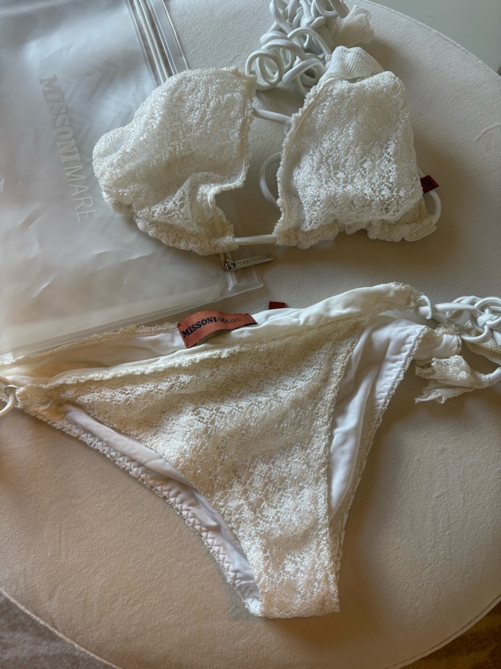 Missoni White Iridescent Bikini